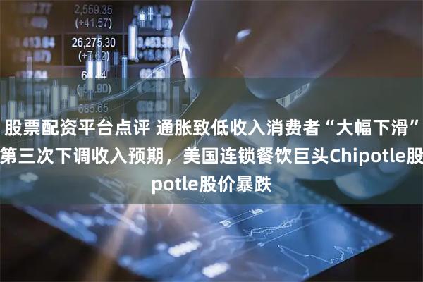 股票配资平台点评 通胀致低收入消费者“大幅下滑”，今年第三次下调收入预期，美国连锁餐饮巨头Chipotle股价暴跌